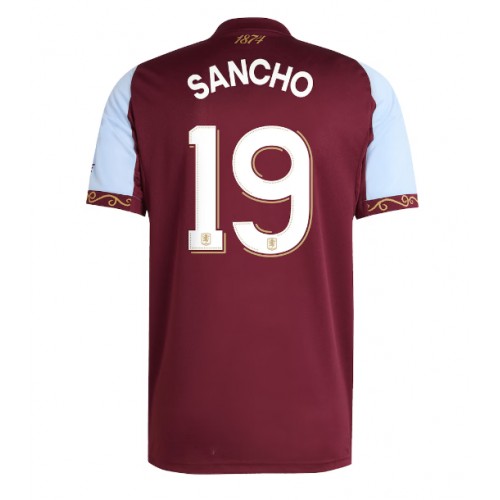 Aston Villa Jadon Sancho #19 Primera Equipación 2025-26 Manga Corta